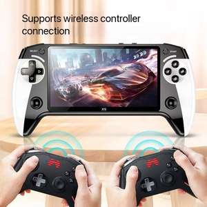 Nouvelle <span class=keywords><strong>console</strong></span> de jeu portable X9, grand écran de 5,5 pouces, machine d'arcade, 8 émulateurs, 10 000 jeux intégrés, batterie de 1 500 mAh, système d'exploitation Linux - Product Image 3