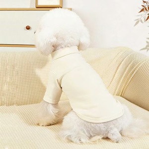 Baju hangat berkerah tinggi untuk hewan peliharaan, pakaian lucu dan bernapas untuk anjing, hoodie ringan bergaya sederhana untuk <span class=keywords><strong>French</strong></span> Bulldog/Teddy - Product Image 4