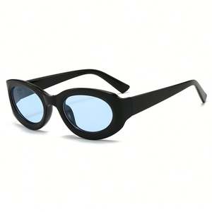 Lunettes de soleil ovales colorées à grande monture, avec logo personnalisé, couleur bonbon, tendance 2025, protection UV400, pour femmes - Product Image 4