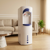 Distributeur d'eau électrique sur pied en plastique à chargement par le haut, 18,9 L, avec eau chaude et froide, refroidissement par compresseur, pour appareils électroménagers