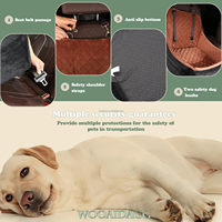 WOOAIDAGG Siège de voiture pour chien Siège de voiture pour animal de compagnie amovible et lavable en gros avec 3 sangles réglables Classic