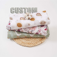 Tissu sûr personnalisé Kangobaby 100% coton super doux mousseline pour bébé couverture organique pour nouveau-né