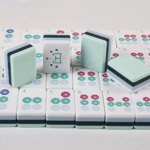 Jeu de Mahjong américain en acrylique à impression intérieure bicolore, 160 tuiles, norme américaine, jeu à mélanger à la main, nouveau design 2026 - Product Image 3