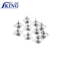 Supports d'isolation autocollants IKING en acier doux, aluminium et acier galvanisé pour systèmes CVC