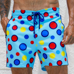 Pantalones Cortos de Baño Personalizados de Tela Suave de Secado Rápido y Ecológica para Hombre, para <span class=keywords><strong>Voleibol</strong></span> de Playa - Product Image 1