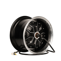Moteur de moyeu étanche IP67 à aimant permanent sans balais CC 3000W 12 pouces à haut rendement pour kit de moto électrique pour Citycoco