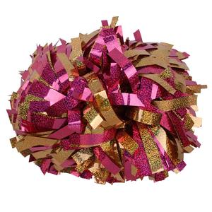 Pon Pon Professionali da 6 Pollici per Squadre di Danza e Cheerleader, Design Personalizzabile con Glitter, Fiori in Plastica Metallizzati Olografici - Product Image 6