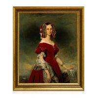 Recréations de chefs-d'œuvre réalistes de Wenthardt, portrait à l'huile peint à la main, toile durable et écologique, décoration de meubles, B&C ART