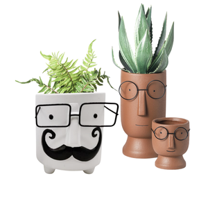 Couverture <span class=keywords><strong>de</strong></span> <span class=keywords><strong>pot</strong></span> <span class=keywords><strong>de</strong></span> <span class=keywords><strong>fleur</strong></span> <span class=keywords><strong>de</strong></span> <span class=keywords><strong>visage</strong></span> <span class=keywords><strong>de</strong></span> dessin animé avec des verres d'art mignons pots en céramique ronds avec des trous pour la maison jardin pots en céramique pour plantes - Product Image 3