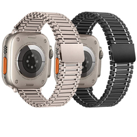 Unique 316L Magnetic Strap for Apple Watch Band 49mm 45mm Metal Stainless Steel Bracelet for IWatch Serie SE 3 5 6 7 8 ultra