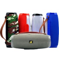 Ak205 mini altavoz, caixa de som pequena, super graves woofer, alto-falante sem fio, alto-falante de dente azul de tecido, com luz e alça