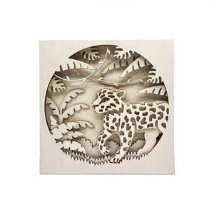 Patrones de animales huecos Artesanías de madera Adornos multicapa Personalizados de una pieza - Product Image 2