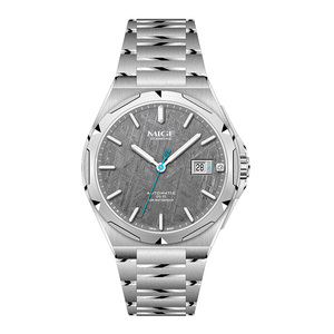 Montres mécaniques automatiques pour hommes en acier inoxydable lumineuses, simples et personnalisées - Product Image 1