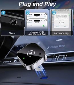 Adaptador Inalámbrico CarPlay 2 en 1 Plug & Play Compatible con Sistemas de Coche Inteligentes para VW, Toyota, Nissan, Honda, Ford, Benz - Product Image 3
