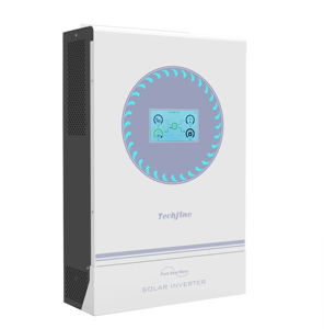 Techfine หน้าจอสัมผัส 48V 11KW ระบบออนกริด/ออฟกริด ความถี่สูง พลังงานแสงอาทิตย์ พร้อมระบบ Dual MPPT รุ่น BH-11048SMHR ประสิทธิภาพสูง 98% - Product Image 2