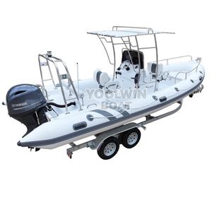 סירת פטרול 680 בהתאמה אישית, 12 אנשים, סירת ספורט ימי מסיבי זכוכית, סירה מתנפחת למחצה, בולם זעזועים, נהג, דיג, בילוי - Product Image 5