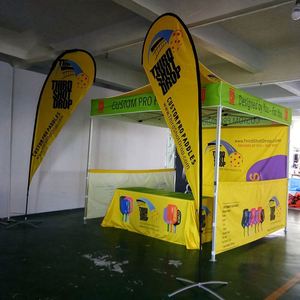 High Quality <b>Cheap</b> Aluminum <b>Frame</b> 8 Pe Ak Person Trade Show Tent Advertising Canopy 3X3M - Product Image 1