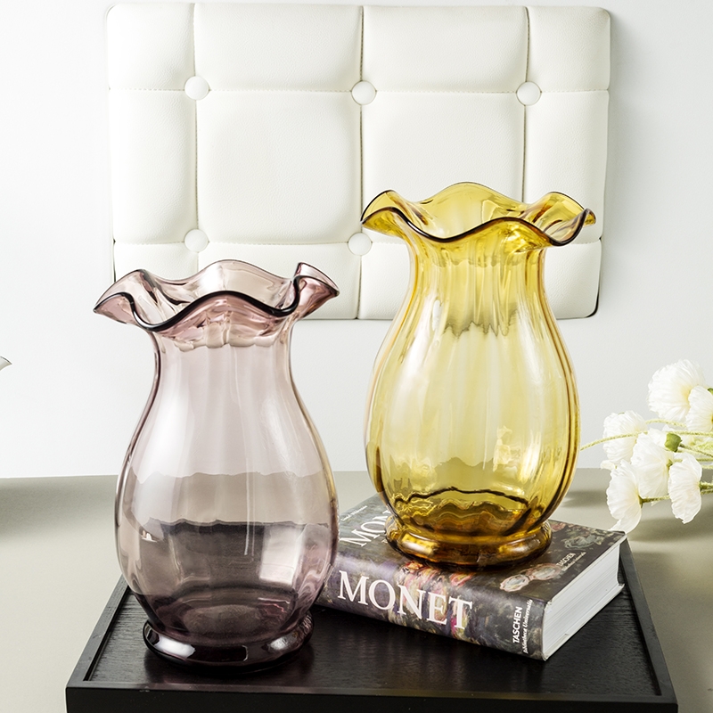 Factory Produced Wholesale Glass Flower Vase for Home Decor