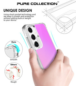 เคสโทรศัพท์แบบใสกันกระแทก ผลิตจาก TPU และ PC แข็ง สำหรับ <span class=keywords><strong>Samsung</strong></span> <span class=keywords><strong>Galaxy</strong></span> S24Plus S25Edge S26 S23 S22 <span class=keywords><strong>FE</strong></span> พร้อมเคลือบผิวด้วยไฟฟ้า - Product Image 5
