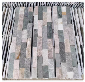 Ngoài trời trang trí Veneer đá tự nhiên Slate nuôi cấy gạch đá cho lò sưởi và bên ngoài gỉ tường màu đen tấm ốp - Product Image 3