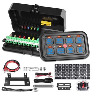 Hộp Bảng Điều Khiển Cảm Ứng LED Có Thể Điều Chỉnh Độ Sáng Tự Động Hệ Thống Rơ Le Điện Tử Hộp Công Tắc Cảm Ứng Xe Hơi Thông Dụng Cho Xe Tải ATV UTV Thuyền Mar - Product Image 1