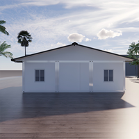 Concevez votre maison conteneur moderne avec un toit incliné élégant et un kit d'assemblage facile pour une construction rapide d'espaces habitables