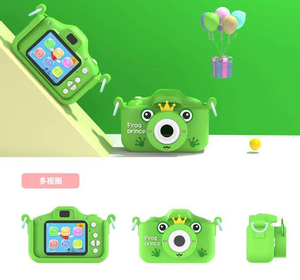 Caméra numérique USB électrique portable pour enfants, accessoires photo, caméscope, jouets jaunes et roses - Product Image 4