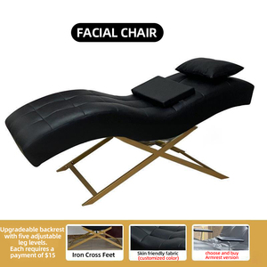 Nueva Cama de Pestañas de Diseño Popular, Ajustable y Curvada, Silla de Masaje Facial en Forma de S, Cama de Salón de Belleza - Product Image 5