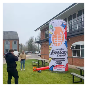 Balon kaleng bir tiup tahan lama untuk dekorasi klub penjualan laris iklan dengan logo Led promosi botol tiup - Product Image 1
