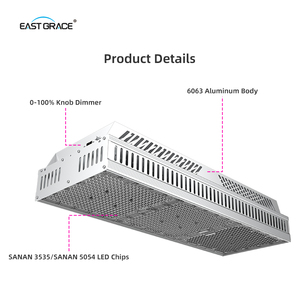 Lámpara de Cultivo LED Compacta Top1930E IP65 con Espectro UV IR de 800W 1200W, Reemplazo <span class=keywords><strong>1</strong></span>:<span class=keywords><strong>1</strong></span> de <span class=keywords><strong>HPS</strong></span> para Sistemas de Cultivo Vertical - Product Image 4