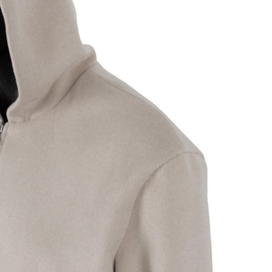 TOPSHOW Custom Solid Heavyweight Cotton Oversized Blank Zipper Woolen Hoodies for Men - Product Image 4