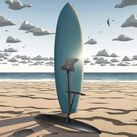 Spitfire 960 Hydrofoil Wing Rush Wave Flat Surf Matched Black Fuselage Progressive Skinny Water Play Surfing Portable Bag