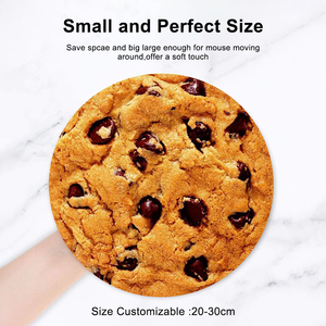 Alfombrilla de Ratón para Juegos Personalizada con Logotipo, Resistente al Agua, a los Arañazos y Duradera, con Diseño de Galleta de Chocolate, Antideslizante - Product Image 6