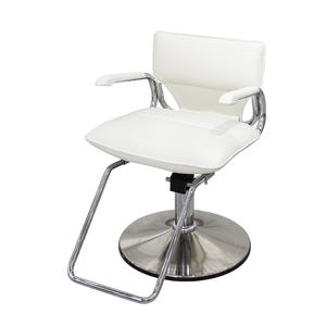 Chaise de salon de coiffure moderne en métal, chaise de barbier pivotante simple pour usage extérieur et hôtelier, pompe hydraulique professionnelle - Product Image 3