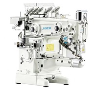 Machines à coudre industrielles JACK JK-1500E à cylindre droit, à grande vitesse, informatisées, à point de surjet