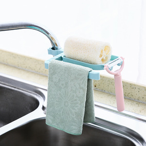 Kitchen Faucet Draining Rack With Tray Plastic Soap Dish Storage Organizer For Sink Multifunctional Modern Design - Product Image 2