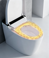 WC intelligent en céramique chinoise, blanc ivoire, 300 mm, évacuation en S, télécommande, chasse d'eau 3,8 L, désodorisation automatique