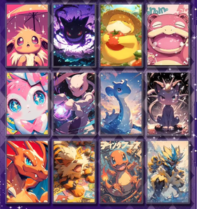 Crystal Cultural Pokemoned Data 3,0 tarjeta coleccionable Pikachu y sus amigos juego de cartas con losas juguetes para niños - Product Image 5