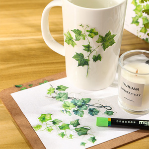 20 feuilles/paquet d'autocollants PET, Ye Yu Nature série <span class=keywords><strong>aquarelle</strong></span> plantes location matériaux décoration <span class=keywords><strong>collage</strong></span>, 6 styles - Product Image 3