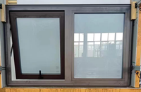Menuiserie en aluminium de fenêtre d'auvent de fenêtres de rendement optimum de normes de la Nouvelle-Zélande pour la villa