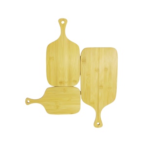 3Pcs Thân Thiện Với Môi Tre Cắt Board Thiết Lập Bền Vững Hình Dạng Hình Chữ Nhật Nhà Bếp Cắt Khối Xử Lý Cho Thịt Phục Vụ Khay Sử Dụng - Product Image 4