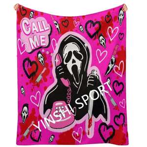 Cute Horror Smell Now Cry Later Manta de niña española Custom <span class=keywords><strong>Cholo</strong></span> Cholas Chicano Pareja Valentine Fleece Throw Mantas - Product Image 6