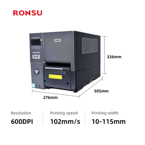 Ronsu giặt nhãn máy in quần áo giặt nhãn vải nhãn tag 600 Dot dpi cấp công nghiệp mã vạch Máy Mã Vạch - Product Image 2