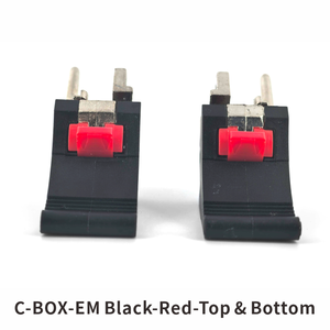 Manija de Inserción/Extracción ZSTC C-BOX para Rittal, Schroff, Elma, Tipo IEL, Palanca Negra, Botón Rojo, 81-095, 81-096, 81-205, 81-206 - Product Image 3
