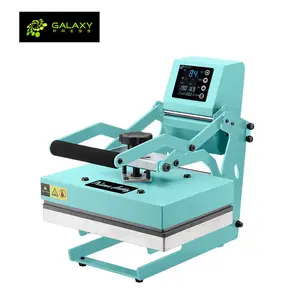 Galaxy basın GS-805 küçük düz tekstil giysileri t-shirt için süblimasyon baskı basın ısı Transfer makinesi