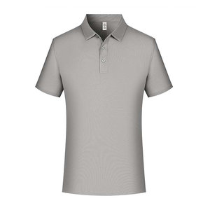 Polo personnalisé, couleur unie, polyester respirant, à porter au quotidien, manches courtes, uniformes de travail, vêtements de travail en groupe, été - Product Image 4