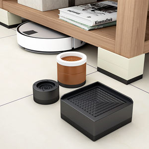 Pieds de meuble empilables Taille universelle Coussinets de <span class=keywords><strong>pied</strong></span> de bureau antidérapants robustes pour armoires de télévision et lits - Product Image 1