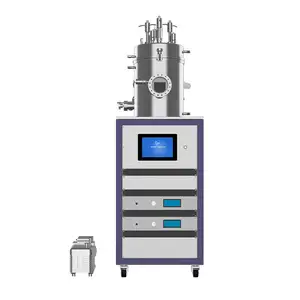 Super hard thin film preparation Three targets Horizontal Magnetron Sputtering Coater