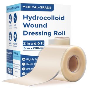 YOJO Apósitos Hidrocoloides de Grado Médico en Rollo, Autoadhesivos, Ultra Absorbentes, Flexibles, Impermeables, Certificados CE, Esterilizados con Óxido de Etileno, Clase I - Product Image 1
