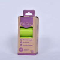 Sacs à crottes de chien personnalisés, écologiques, réutilisables, naturels, biodégradables, jetables, de luxe, simples, entièrement compostables, anti-fuites